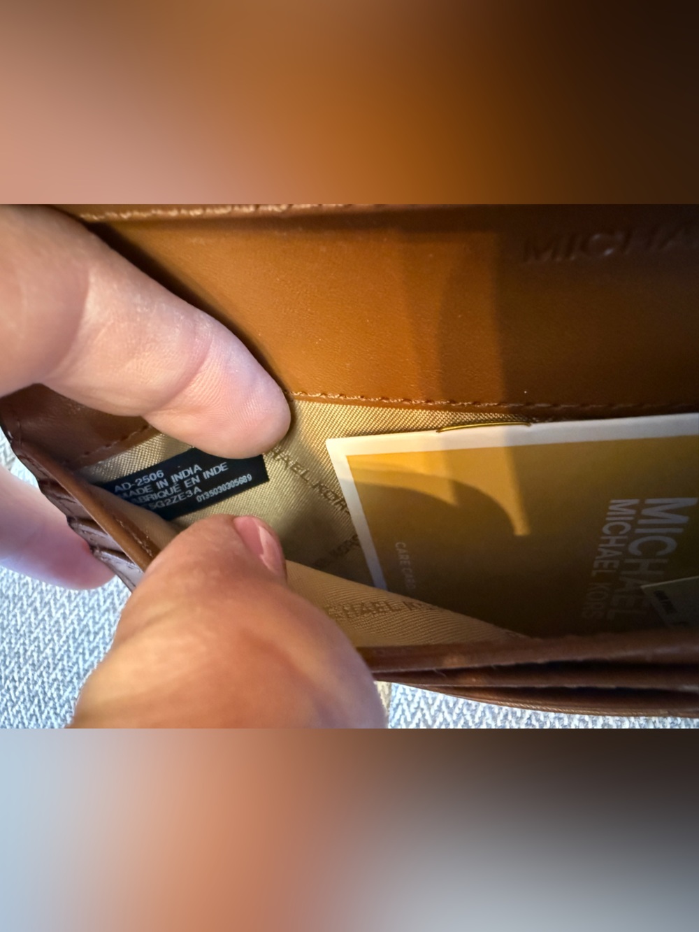 Michael Kors Brown Crocodile Embossed Wallet - Picture 7 of 15